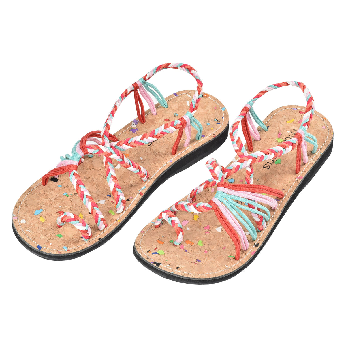 Multicolor Flat Sandals Explore Holi