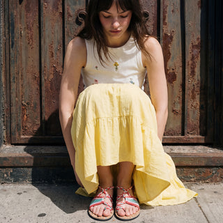 Multicolor Flat Sandals Explore Holi