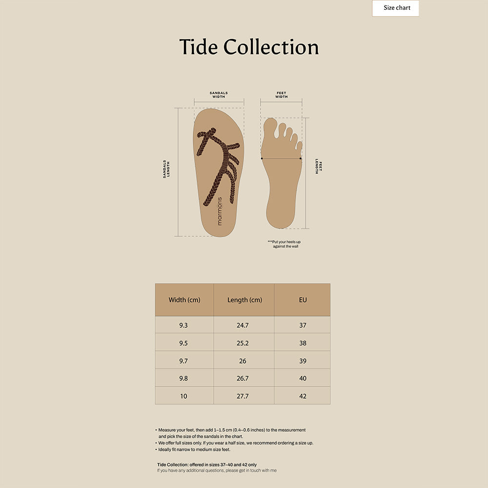 Tide size guide