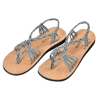 Slingwind Zebra Twist Sandals